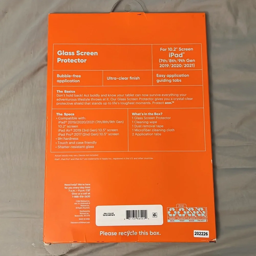 Glass screen protector.